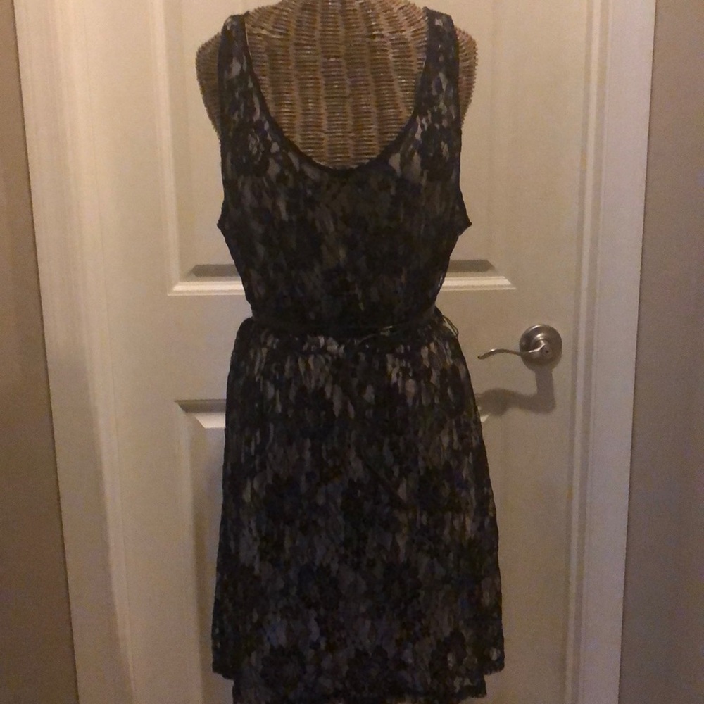Express black lace dress